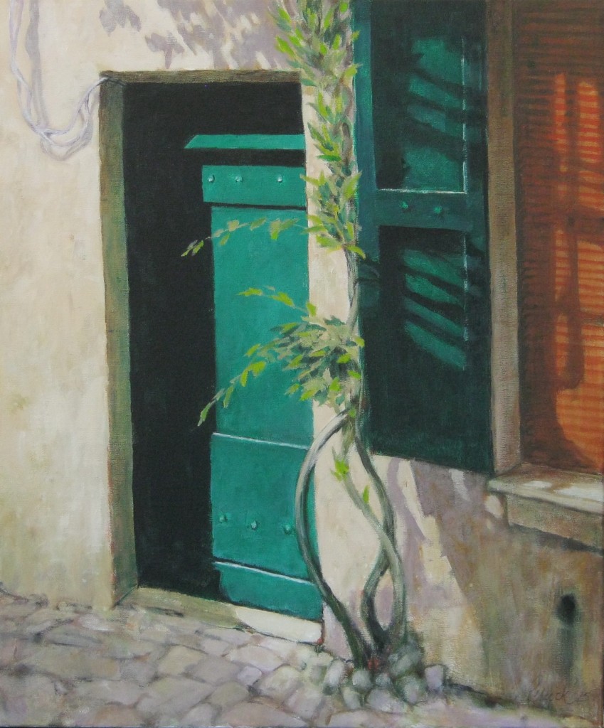 Vine and Green Door
